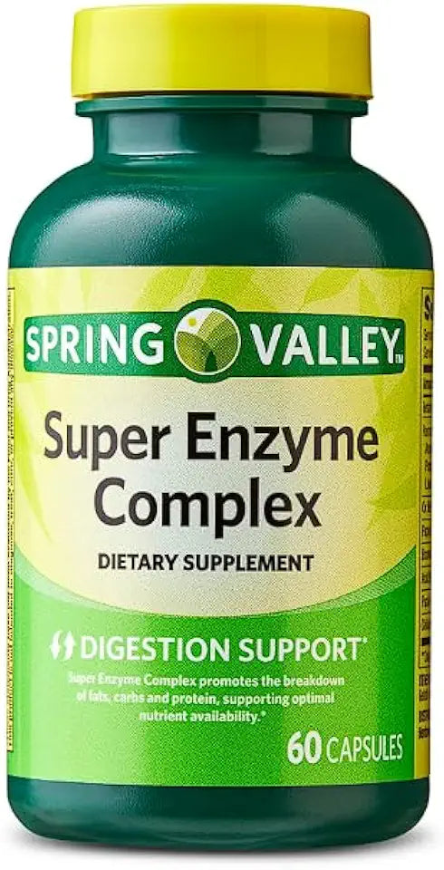 Super Enzyme Complex Dietary Supplement 60 Capsules L189