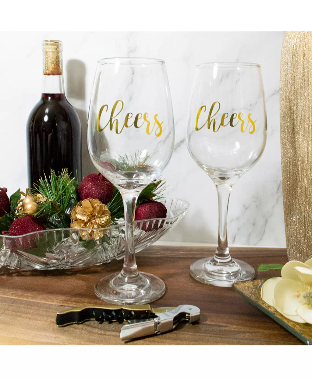Hostess Set with Opener & 2 Stemmed Wine Glasses Z2748
