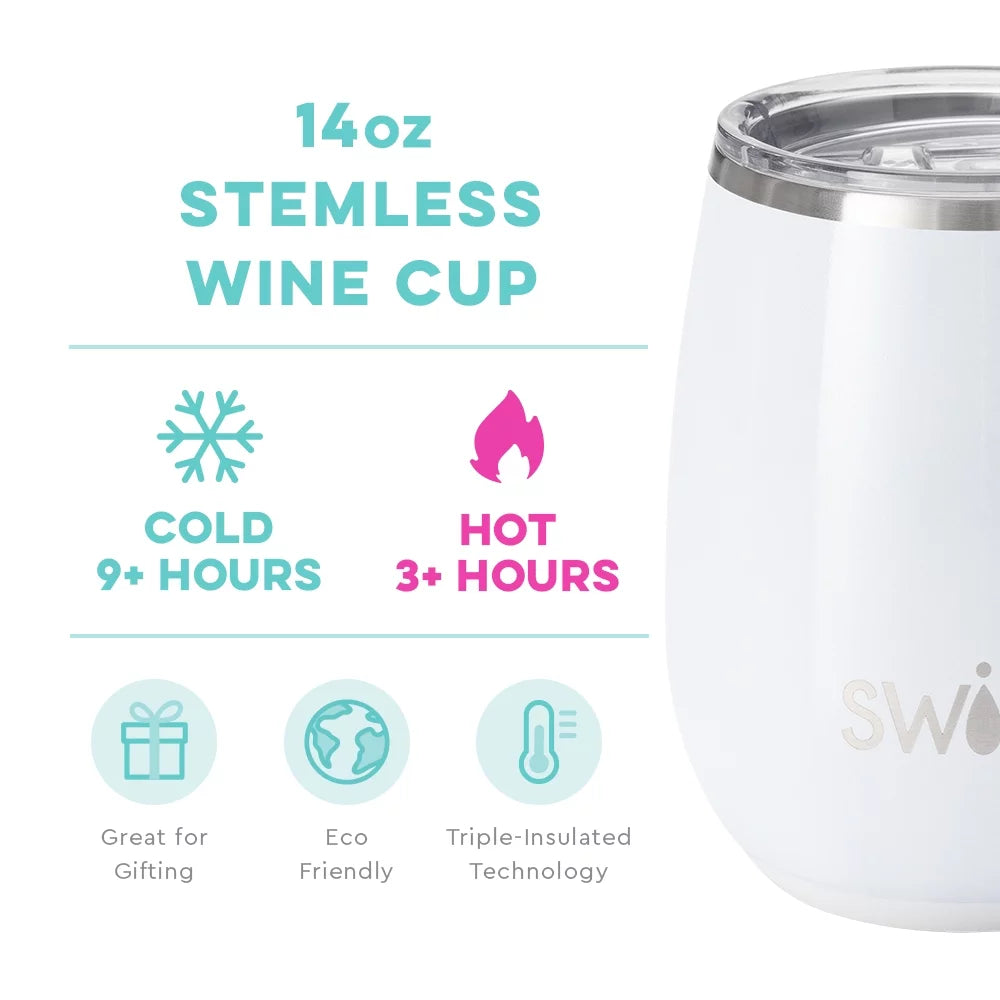 14oz Insulated Stainless Steel Wine Tumbler X7019