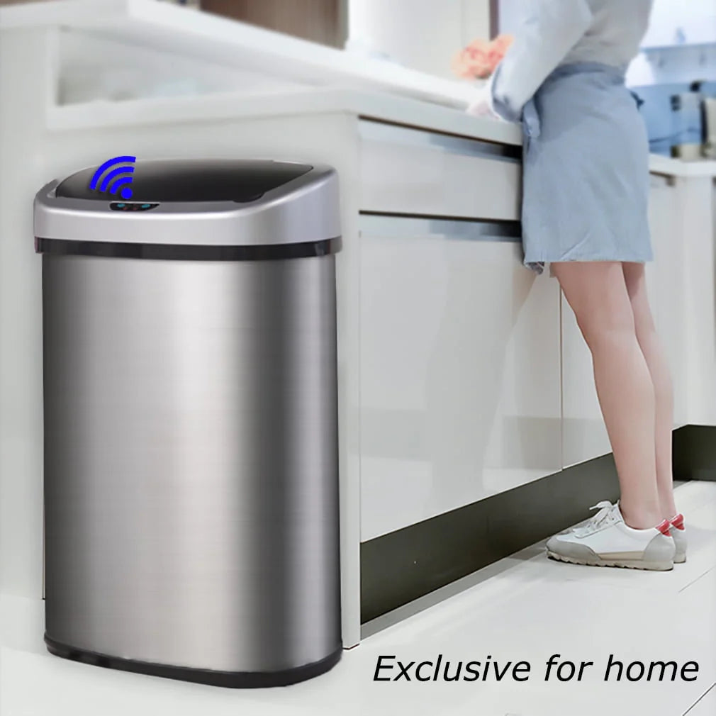 13 Gallon Stainless Steel Trash Can R88421