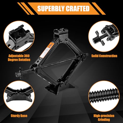 2 Ton Scissor Jack Kit with Lug Wrench M82049