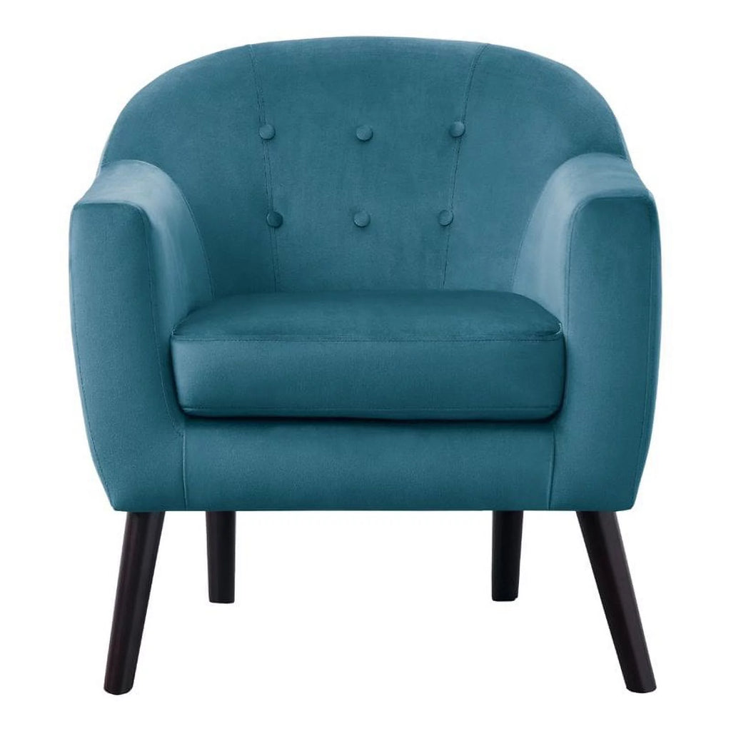 Blue Velvet Upholstered Accent Chair I400