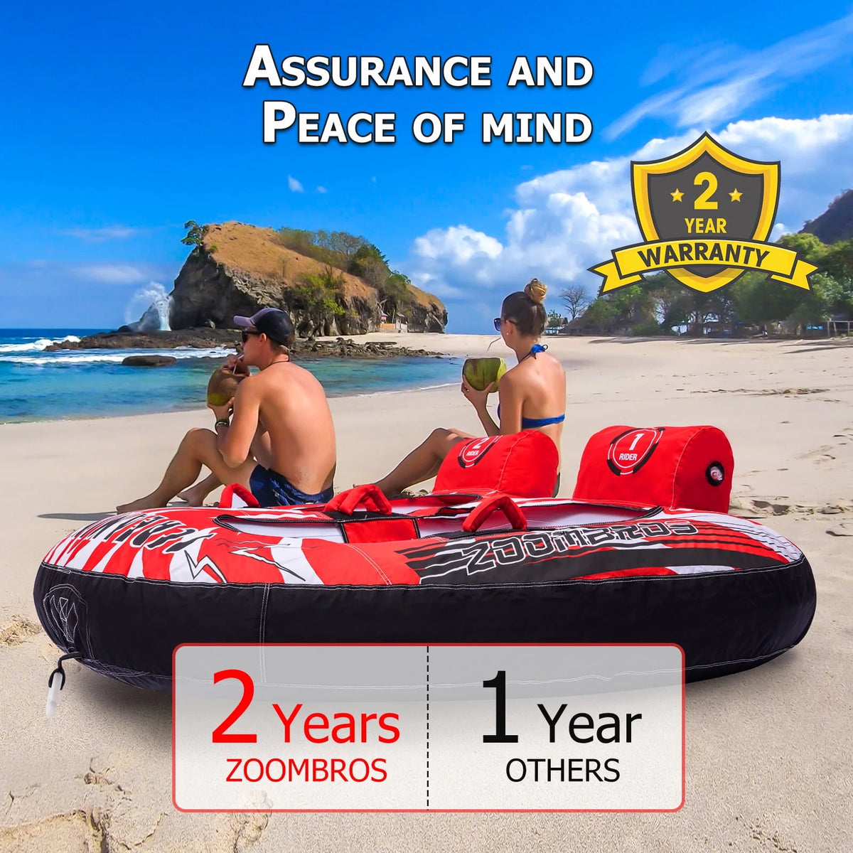Inflatable Towable Tubes for Boating, 2-Person D751518