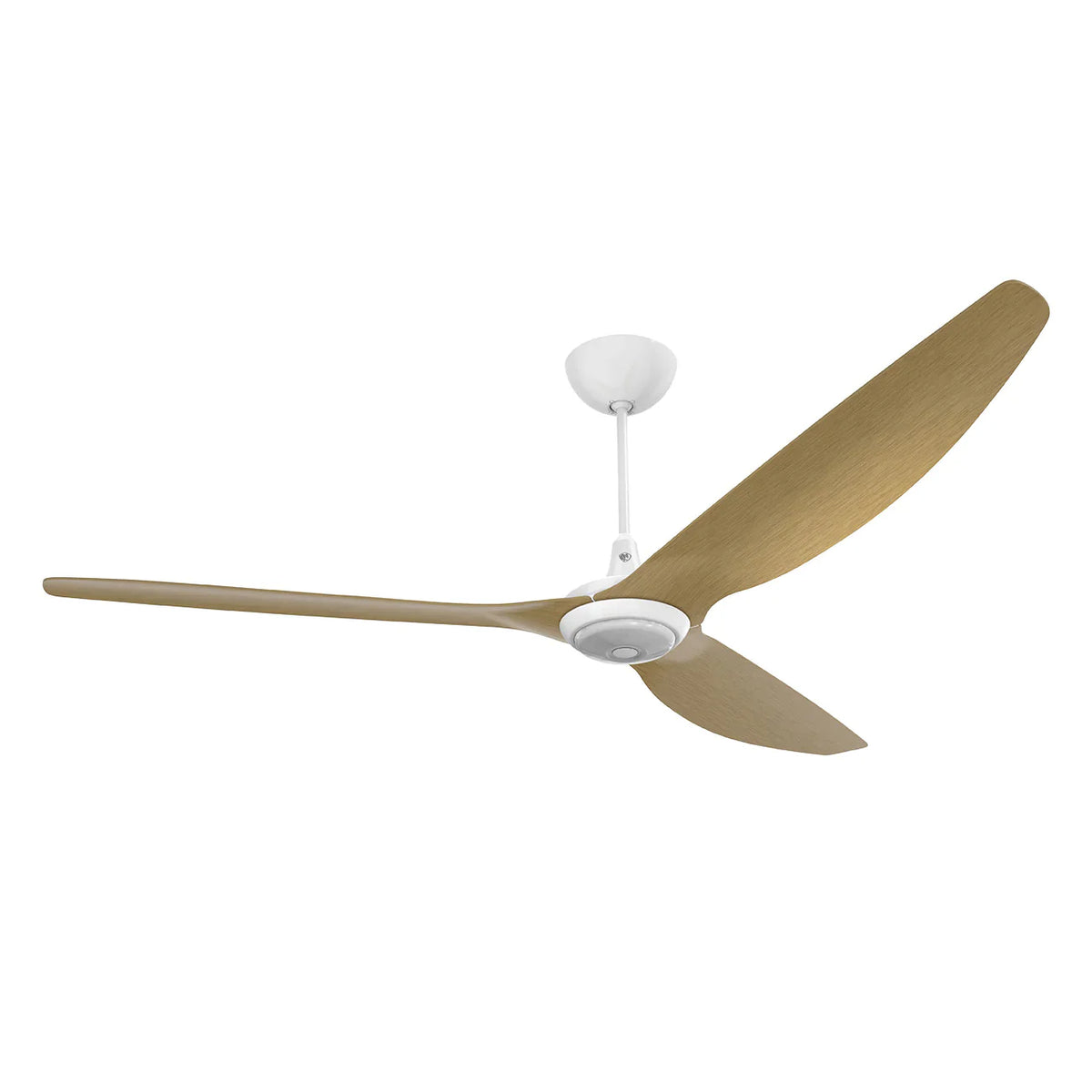 84 Ceiling Fan with Caramel Aluminum Blades and White Finish L128