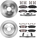 330mm Front + 345mm Rear Brake Rotors + Ceramic Pads + Clips U713