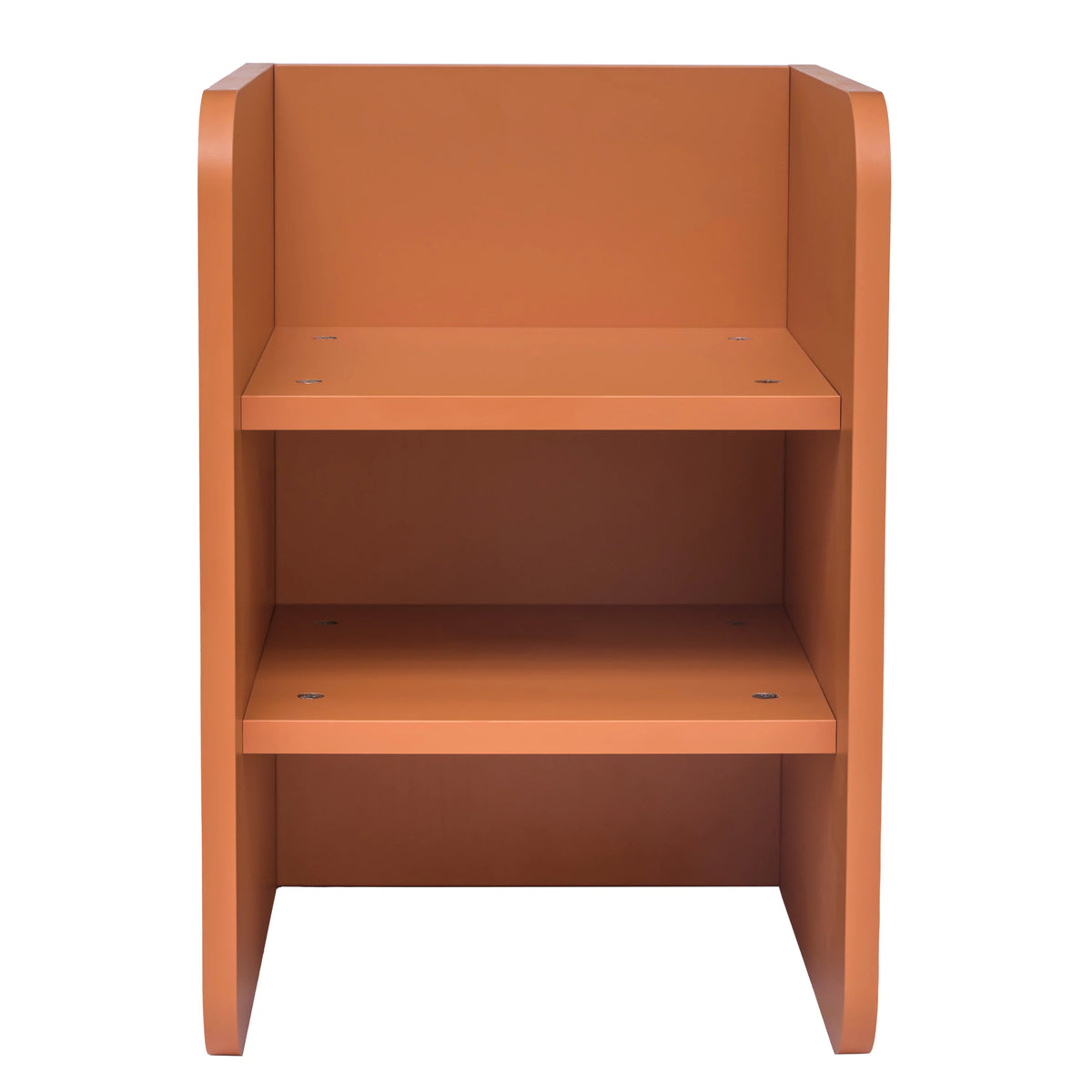 2-Tier Wood End Side Table with Storage Shelf D7394