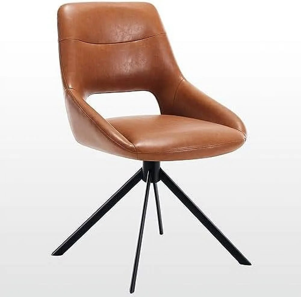 Faux Leather Armless Swivel Desk Chair K416062