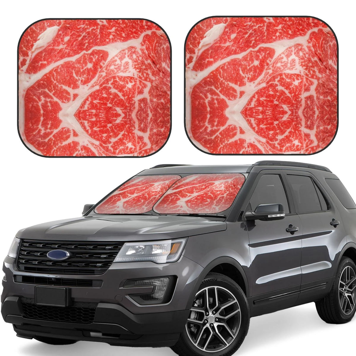 2 Pack Foldable Car Front Window Sun Visor Protector J456599