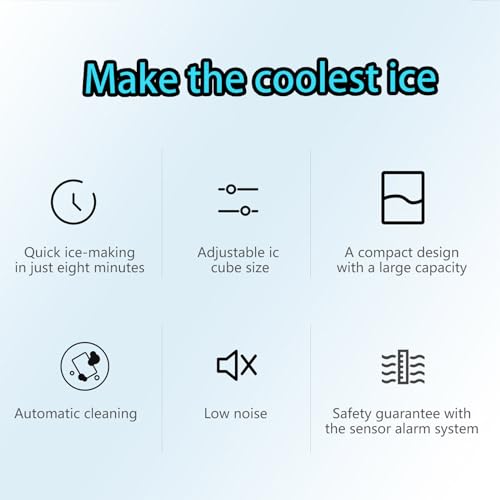 Counter Top Electric Ice Maker Machine with 1.3L, Black S18005