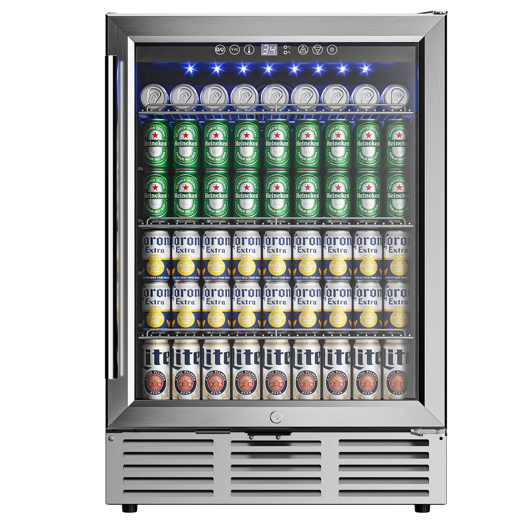 15 Beverage Cooler 32 Bottle Wine Fridge Glass Door F136653