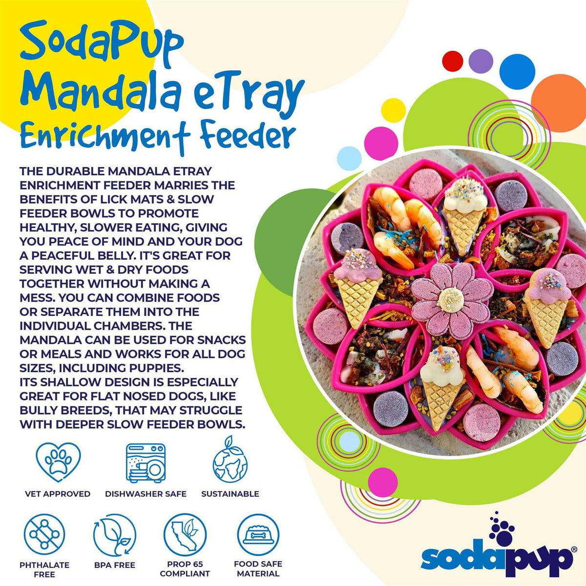 Mandala Design Enrichment Tray for Dogs R31039