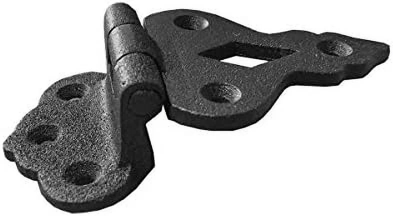 Black Wrought Iron 3/8 In. Offset Cabinet Hinge, Pack Of 4 X20119