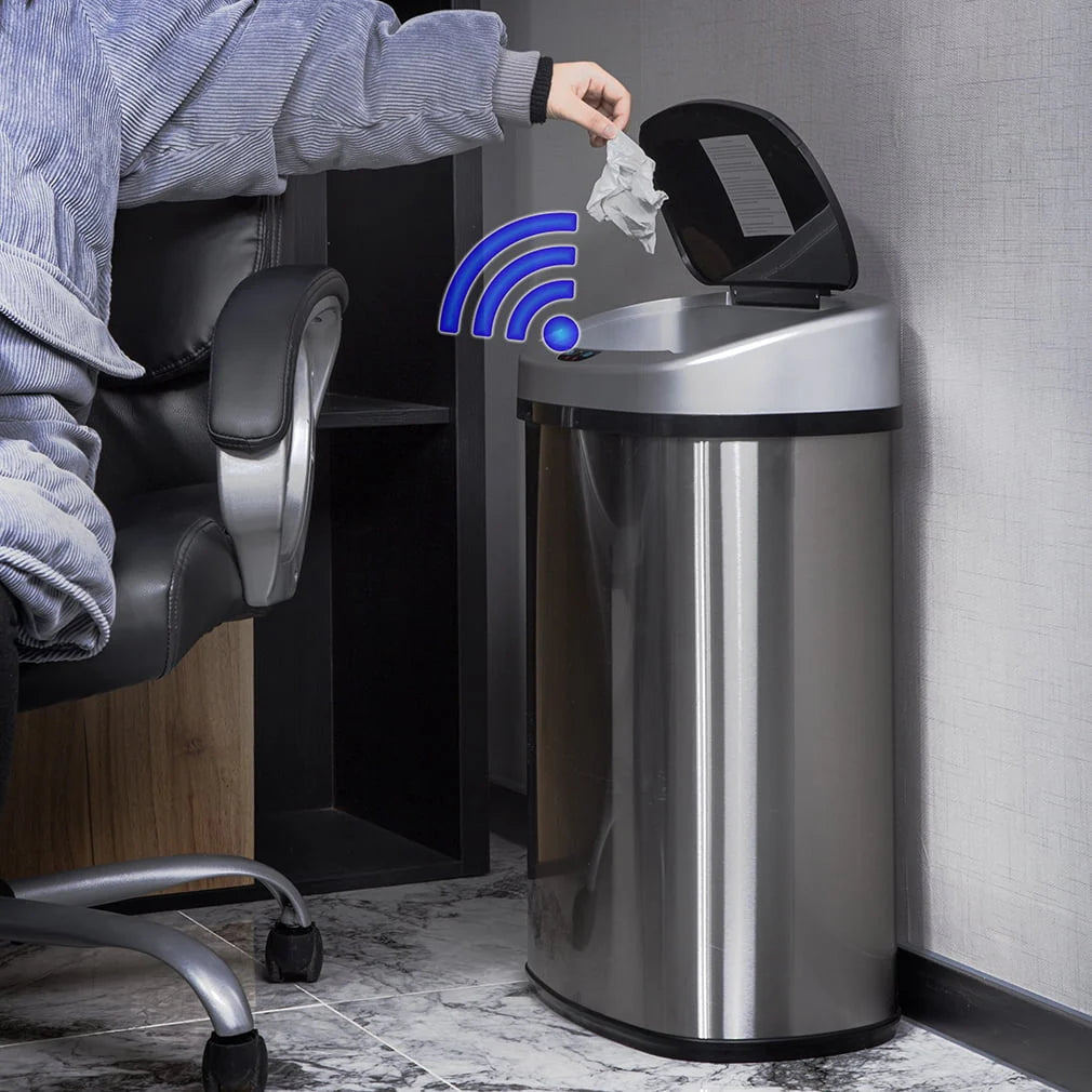 13 Gallon Stainless Steel Trash Can R88421