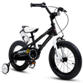 14 In Black Kids Bike with Training Wheels K22757