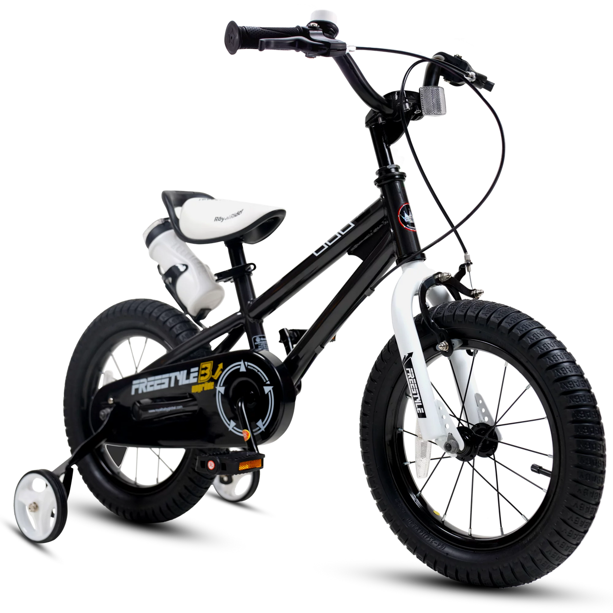 14 In Black Kids Bike with Training Wheels K22757