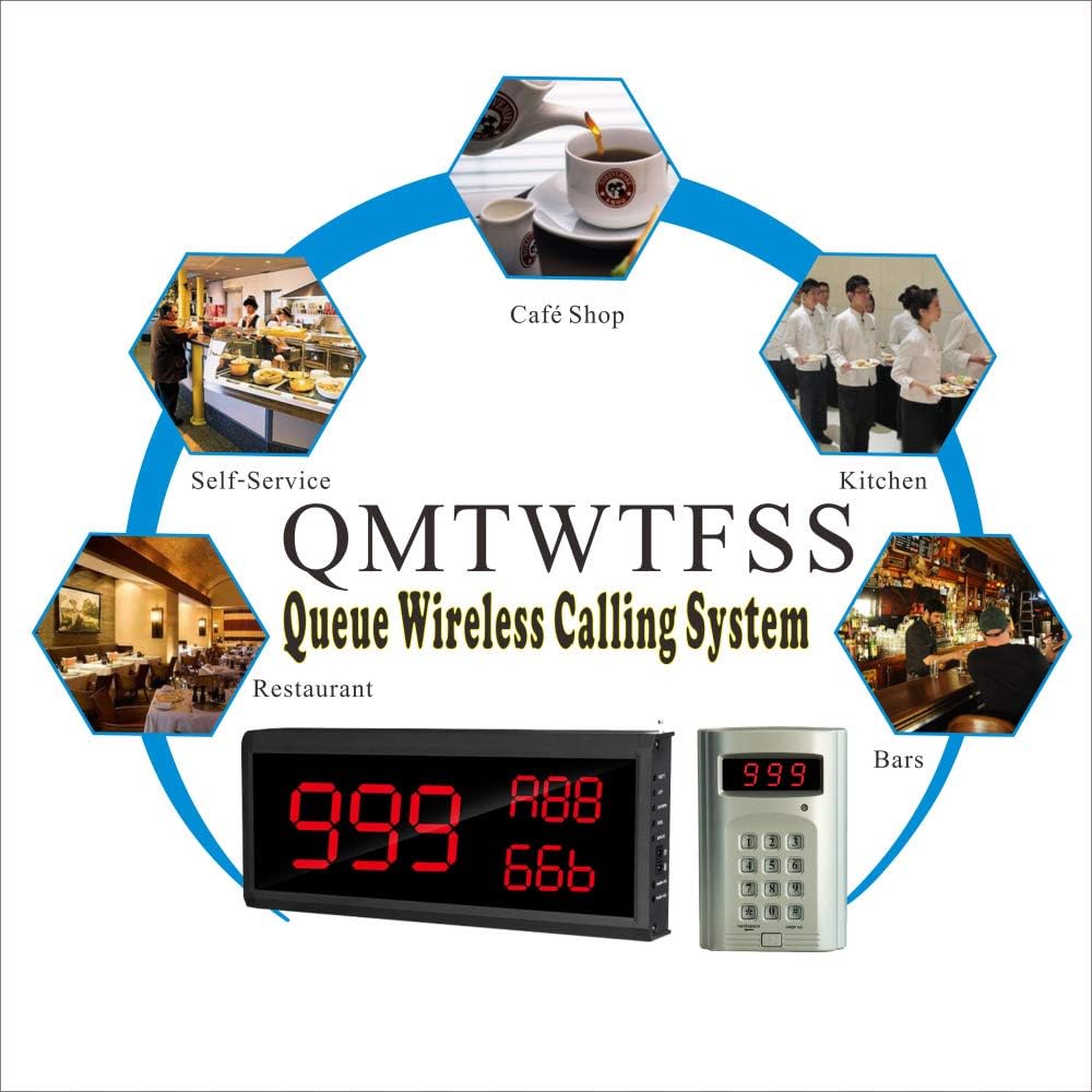 Wireless Calling System Number Keypad Caller and 3 Number Display Host O7225