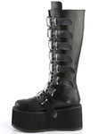 Black Vegan Leather Boots M1835