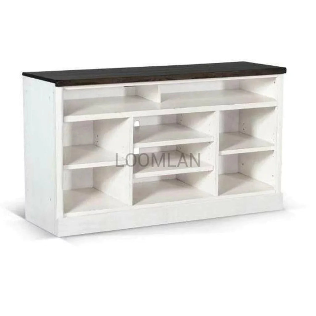 Black TV Console Shelving Media Unit T47441