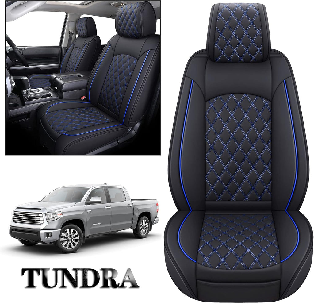 Waterproof Faux Leather Full Seat Covers 5 PCS Full Set Black-Red B4945