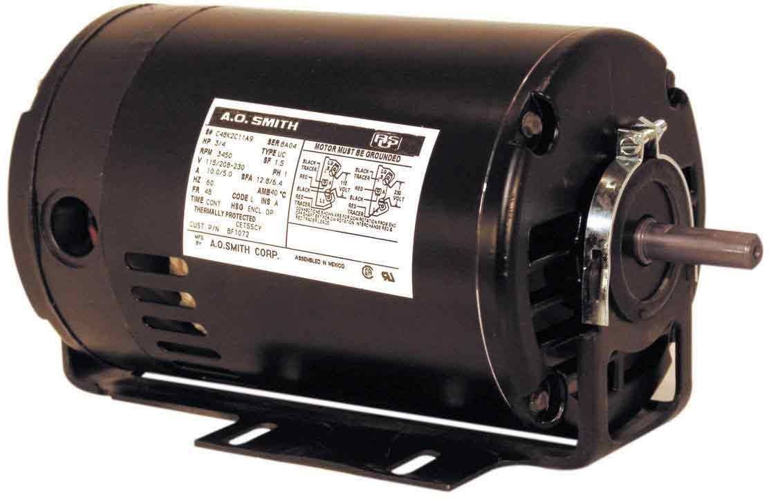 Capacitor Start Resilient Base Motor 115/208-230 Volts 3450 RPM O140