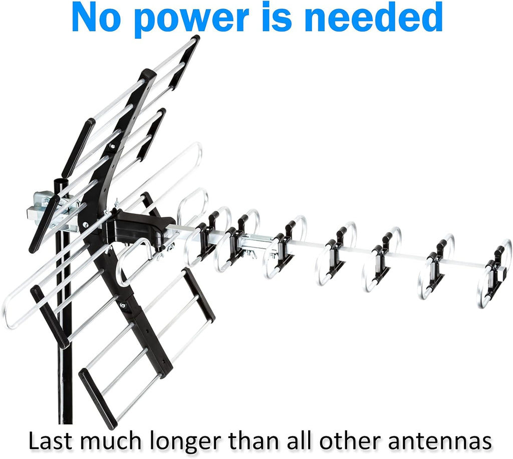 Outdoor HDTV Antenna up to 200 Mile Long Range M869