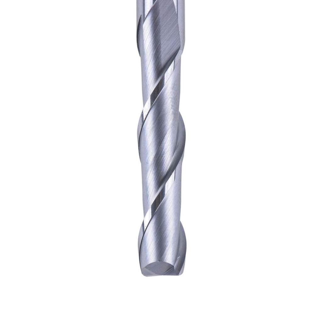 2 Flutes 1/4 inch Shank Carbide End Mill TiAlN Coated HRC55 Spiral UpCut Pack of 2 B840