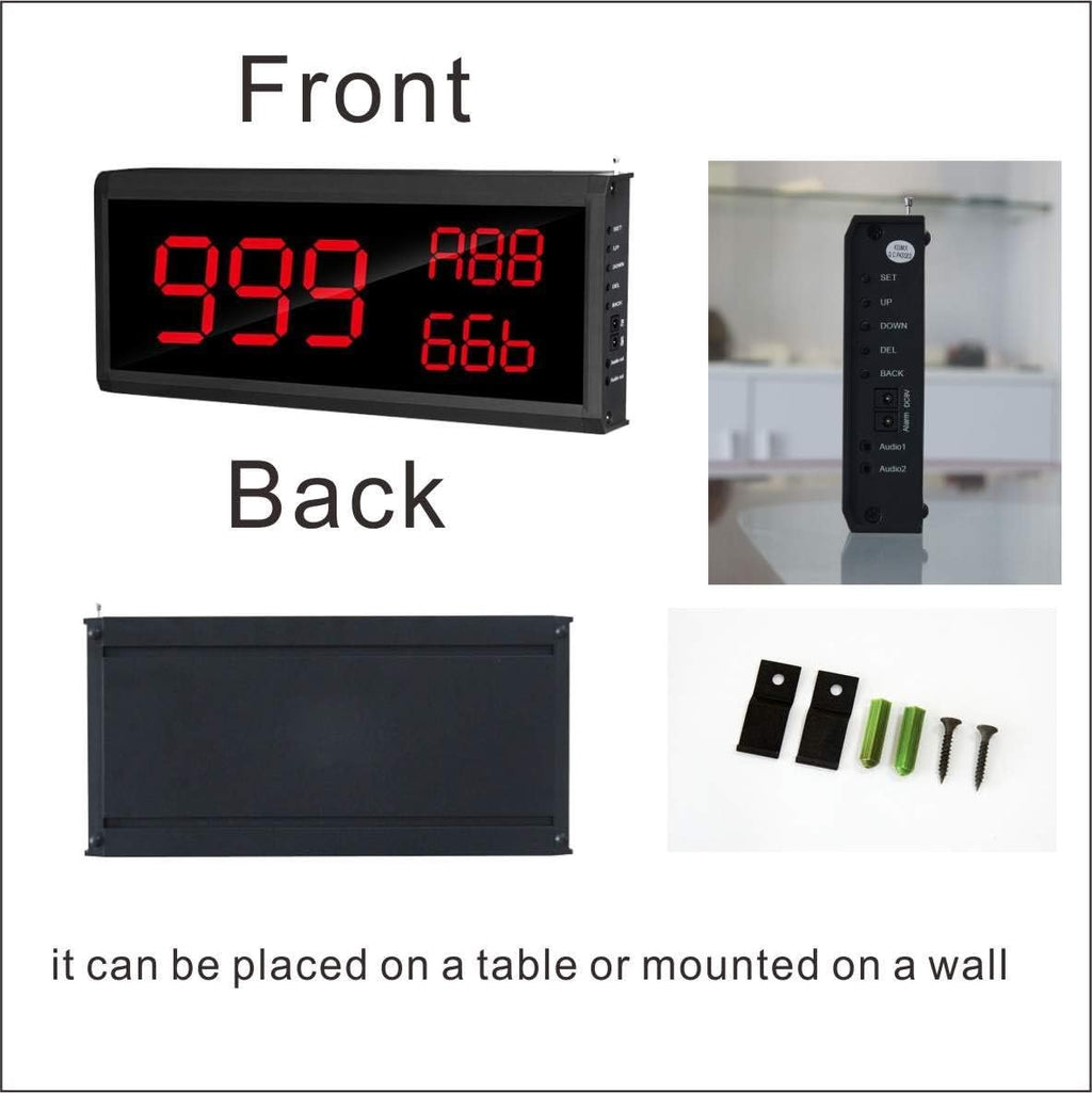 Wireless Calling System Number Keypad Caller and 3 Number Display Host O7225