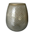 Gray and Gold Contemporary Candle Holder A90911