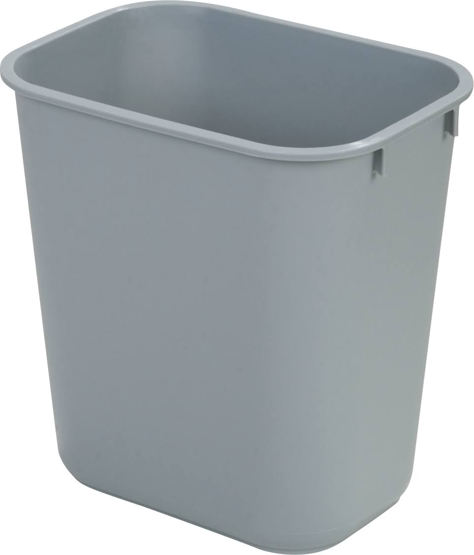 Gray 28 qt Office Wastebasket S838