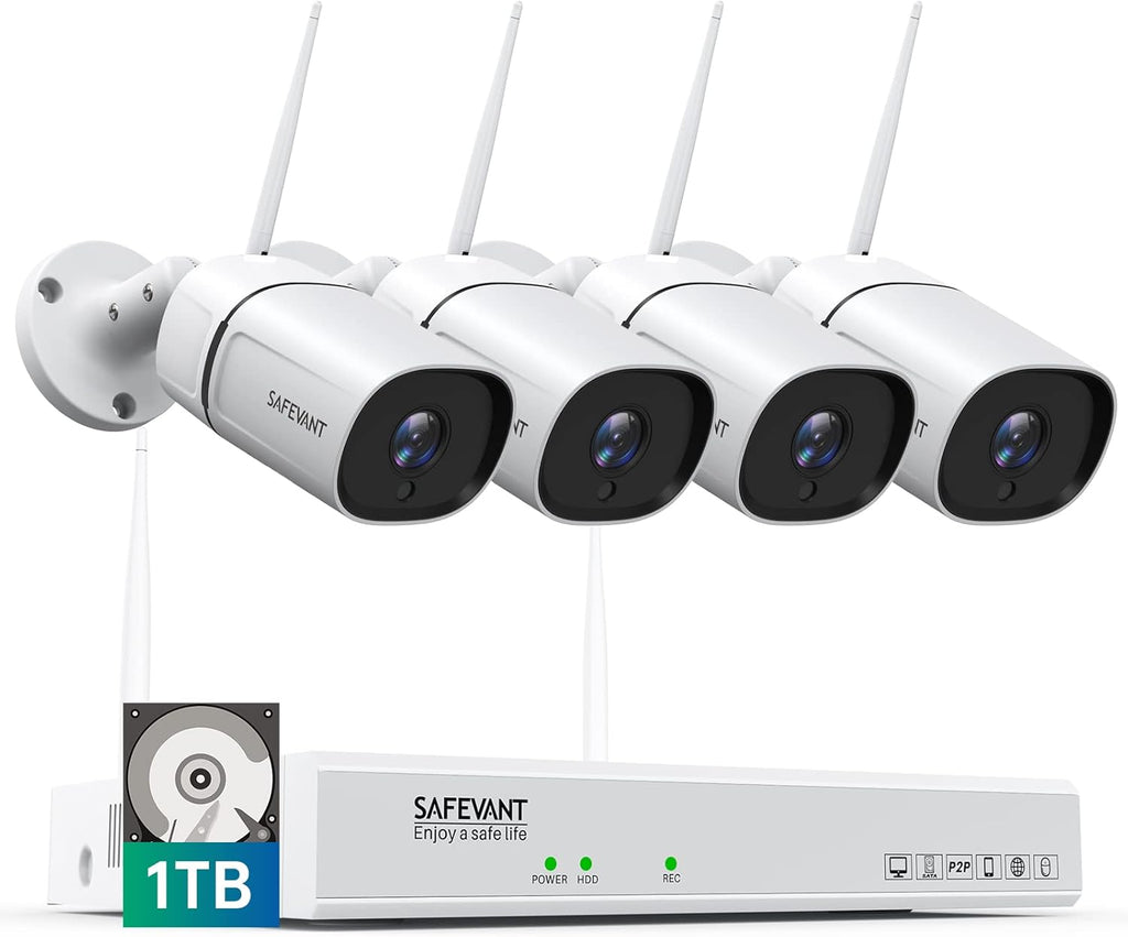 1080P 8 Channel Wireless Security Camera System with 1TB Hard Drive K125692