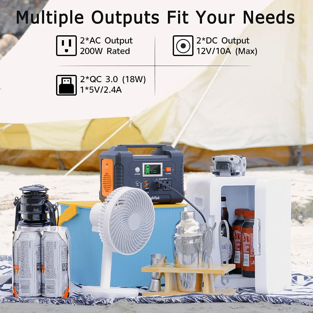 200W Portable Power Station Q243624