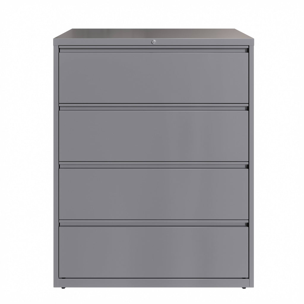 42-in Wide 4 Drawer Lateral File Cabinet Arctic Silver W62056