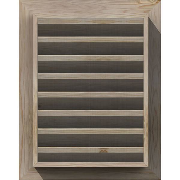 Unfinished Smooth Pine Gable Vent Q857