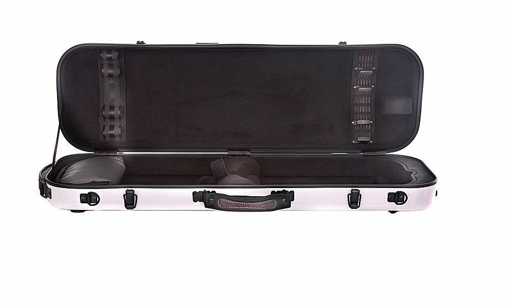 Fiberglass Oblong White Violin Case U1817