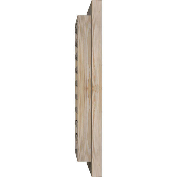 Unfinished Smooth Pine Gable Vent Q857