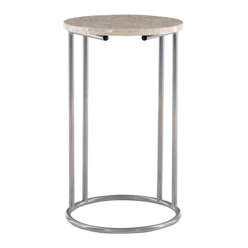 Silver Metal Accent C Table G196981