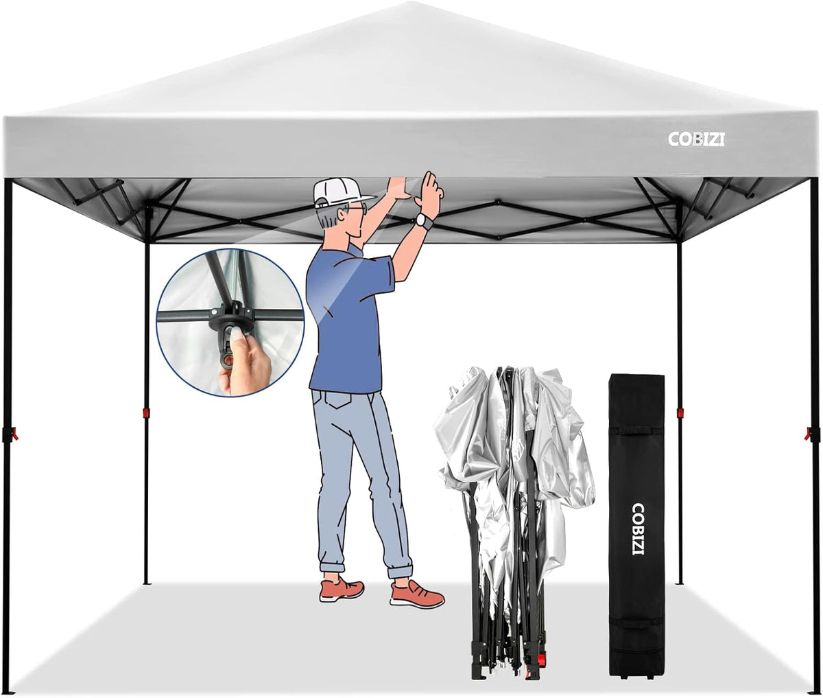 10x10 Pop Up Canopy Tent with Wheeled Bag W1489
