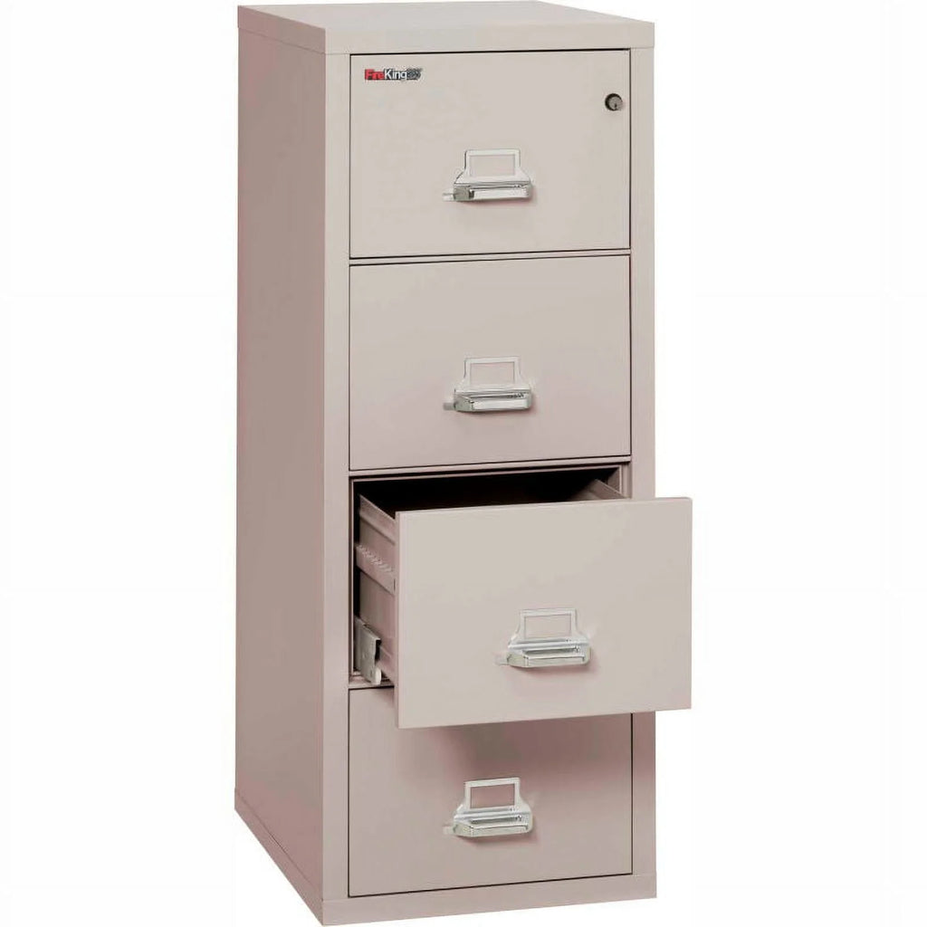 25" Vertical 4-Drawer Letter-Size Fireproof File Cabinet R1272