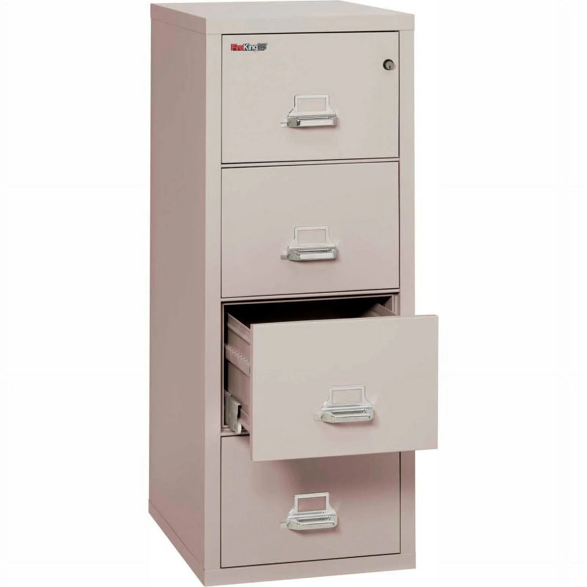 25" Vertical 4-Drawer Letter-Size Fireproof File Cabinet R1272