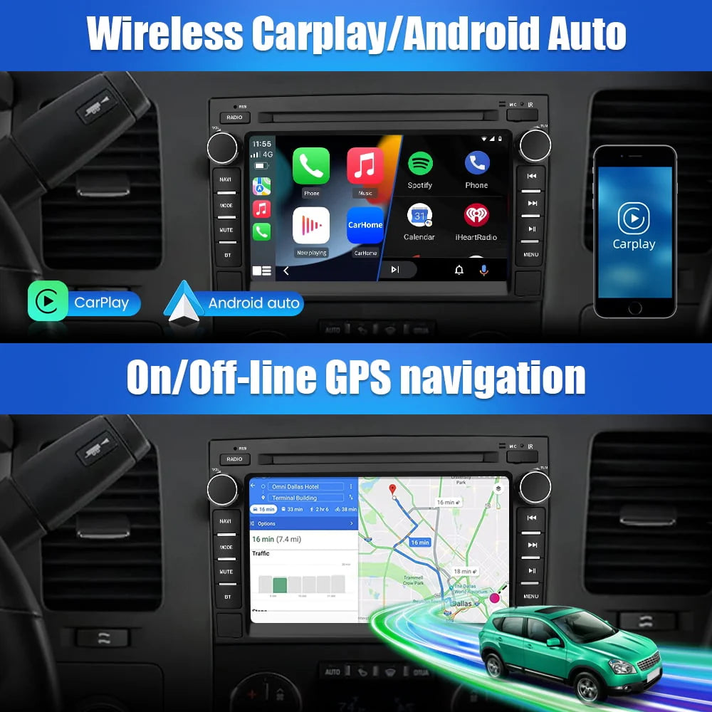 Car Radio Stereo with Bluetooth GPS Navigation C24116