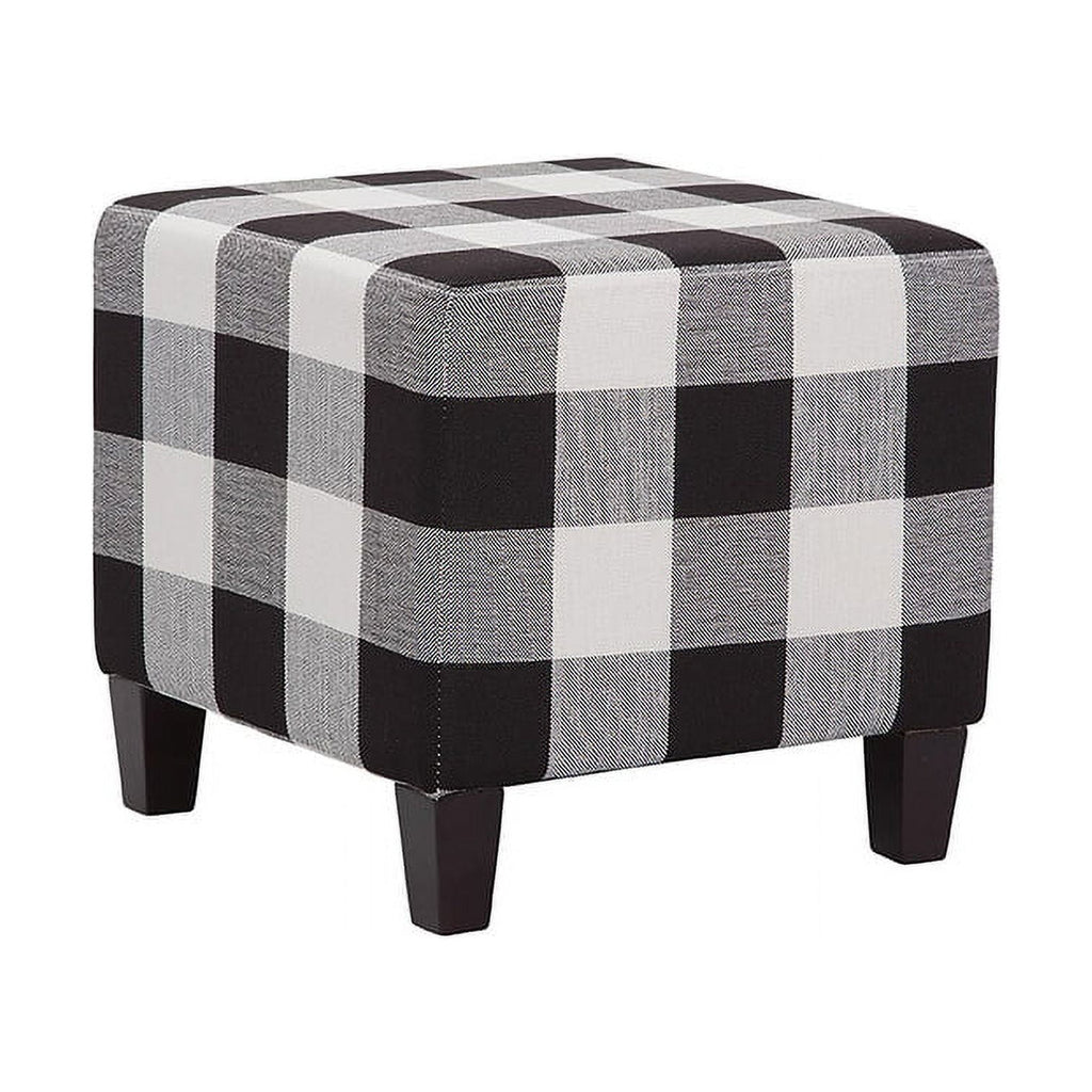 Plaid Checkered Ottoman Footrest M637