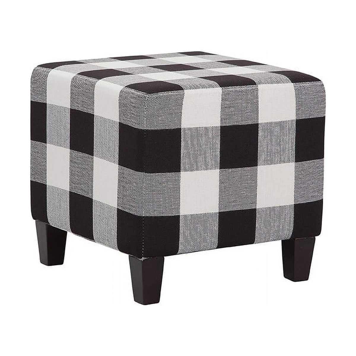 Plaid Checkered Ottoman Footrest M637
