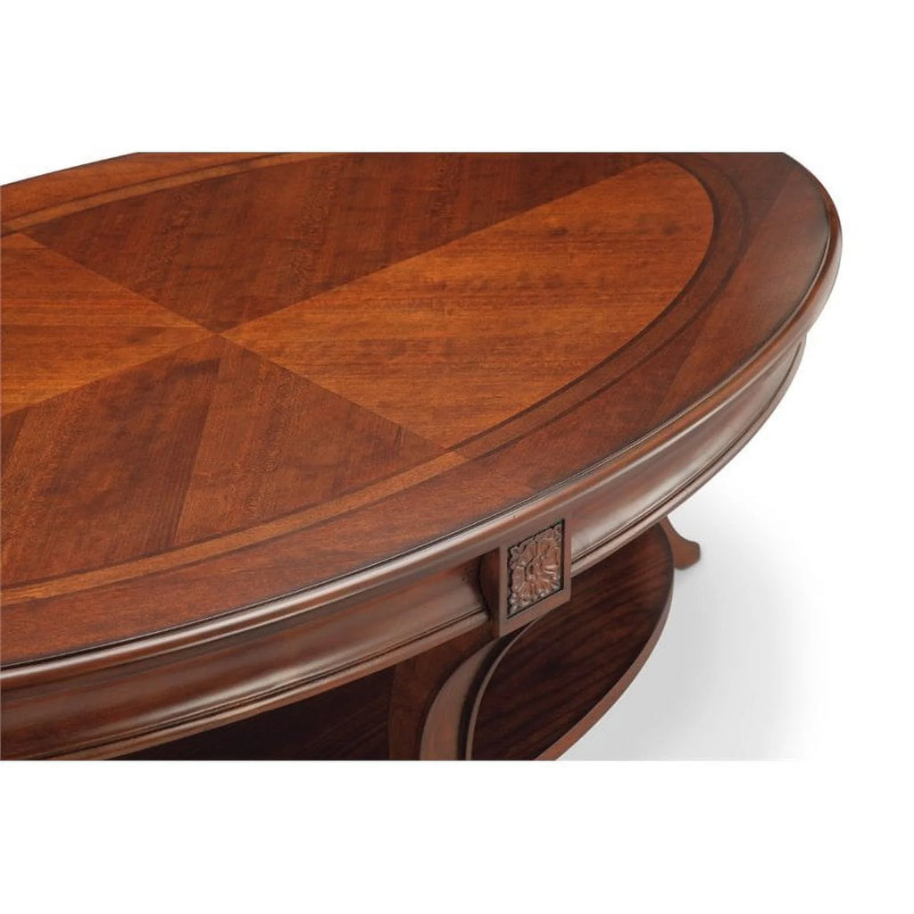 Set of 2 Oval End Table in Cherry R155