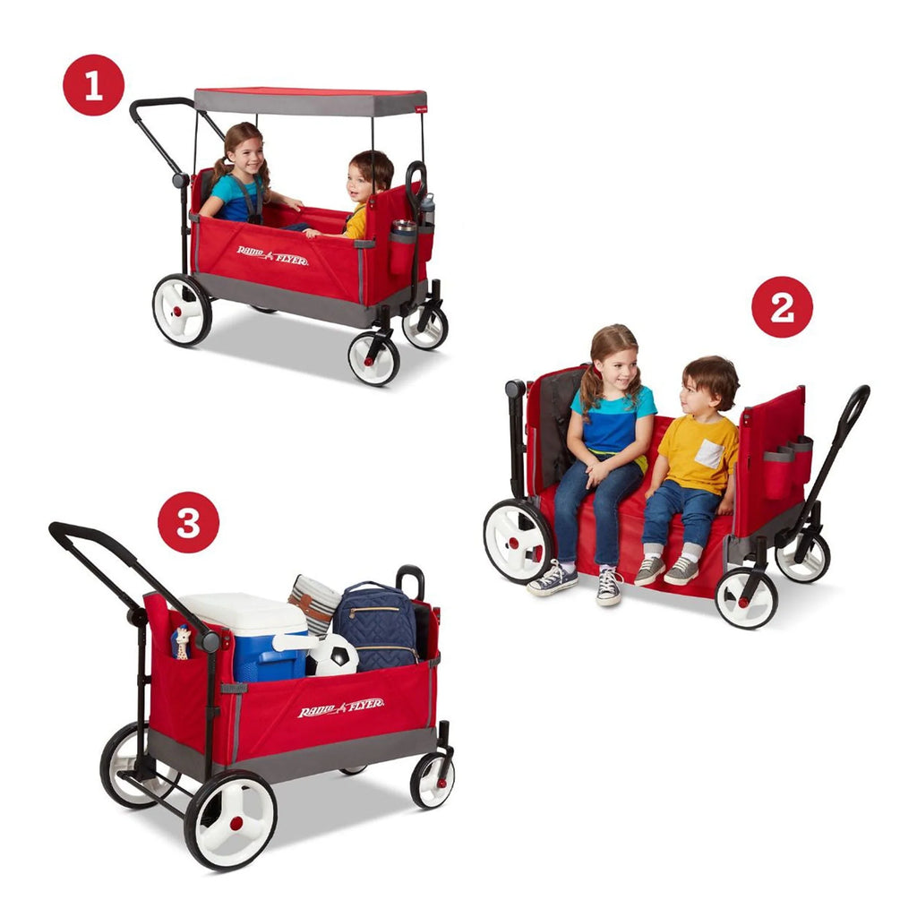 Red/Black Convertible Stroll N Wagon Q74609