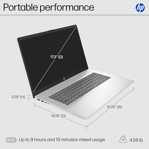 17.3 inch Laptop, AMD Ryzen 5, 16 GB RAM, 512 GB SSD, Windows 11 Home P25073
