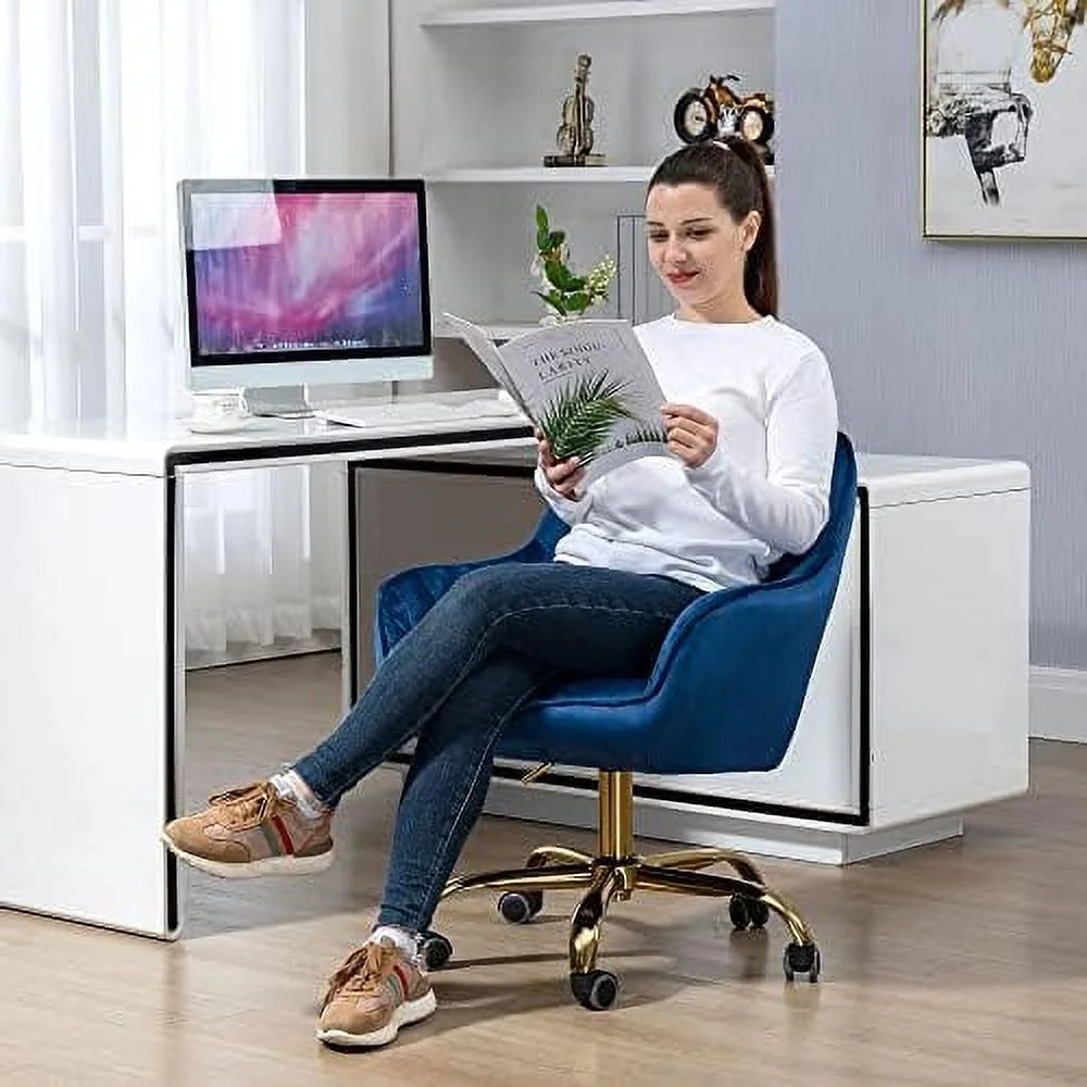 Swivel Chair with Wheels Adjustable Height Home Office Chair V64476
