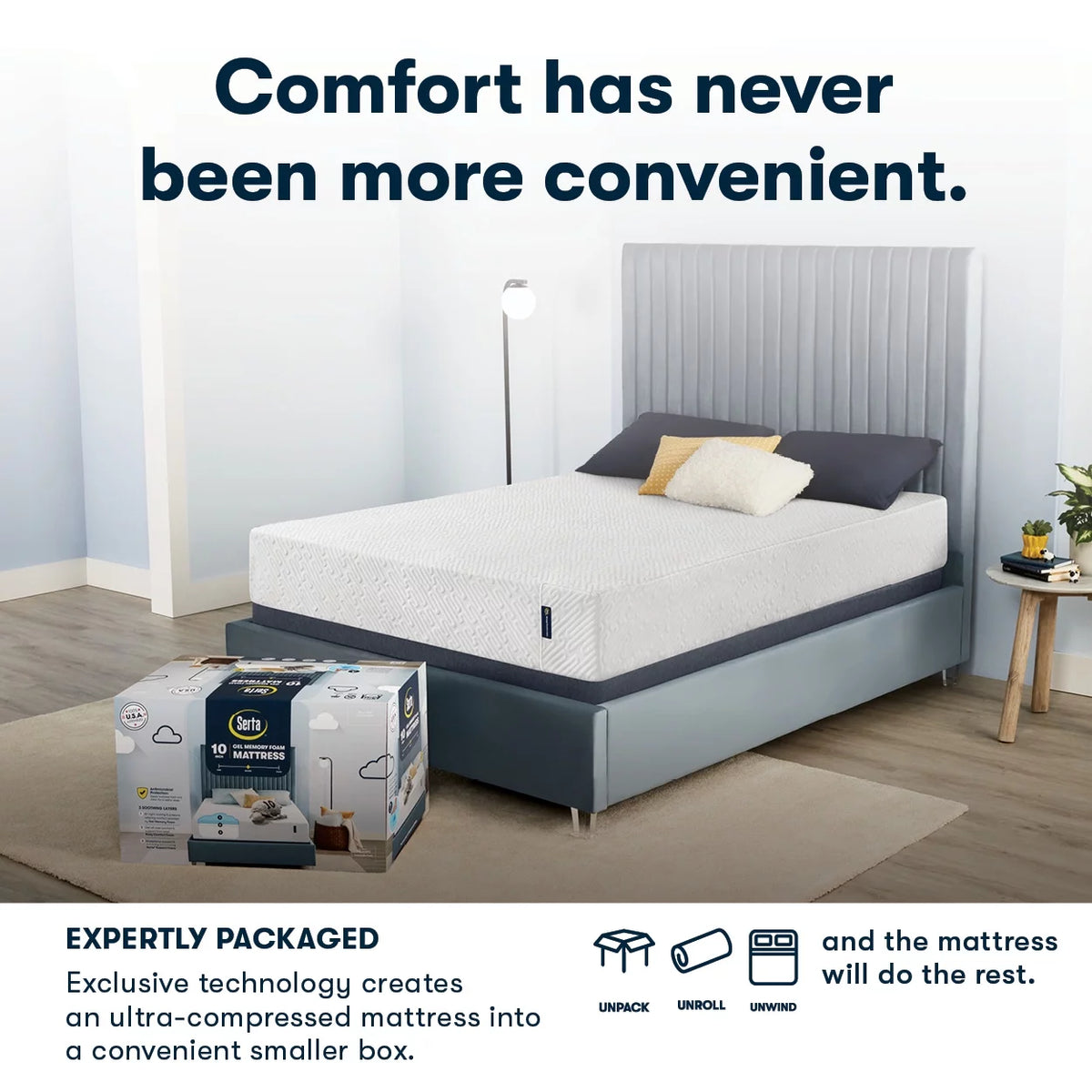 Queen Cooling Gel Memory Foam Mattress L328483