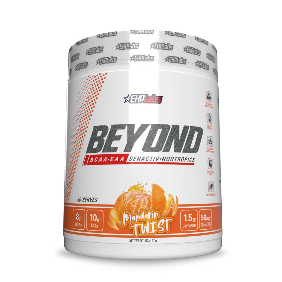 BCAA Powder Amino Acids Supplement 60 Servings Raspberry J846