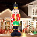 8FT Christmas Inflatable Nutcracker Soldier with Built-in LEDs Y9116
