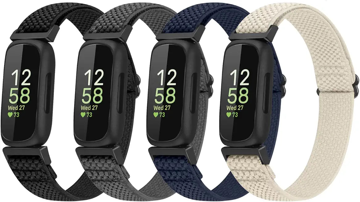 4 Pack Elastic Adjustable Nylon Loop Straps Replacement Wristband L1739